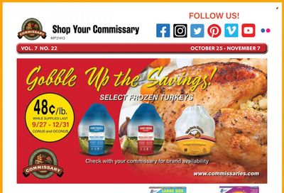 Commissary Weekly Ad Flyer November 2 to November 9