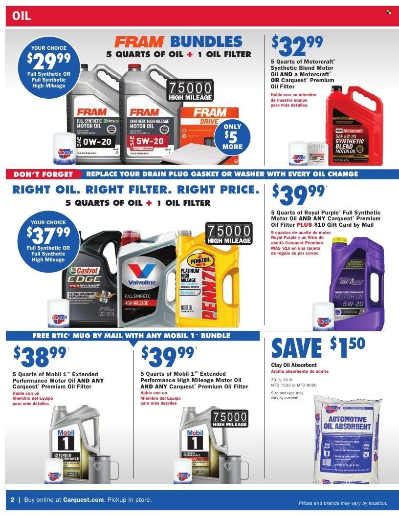 Carquest Weekly Ad Flyer November 2 to November 9