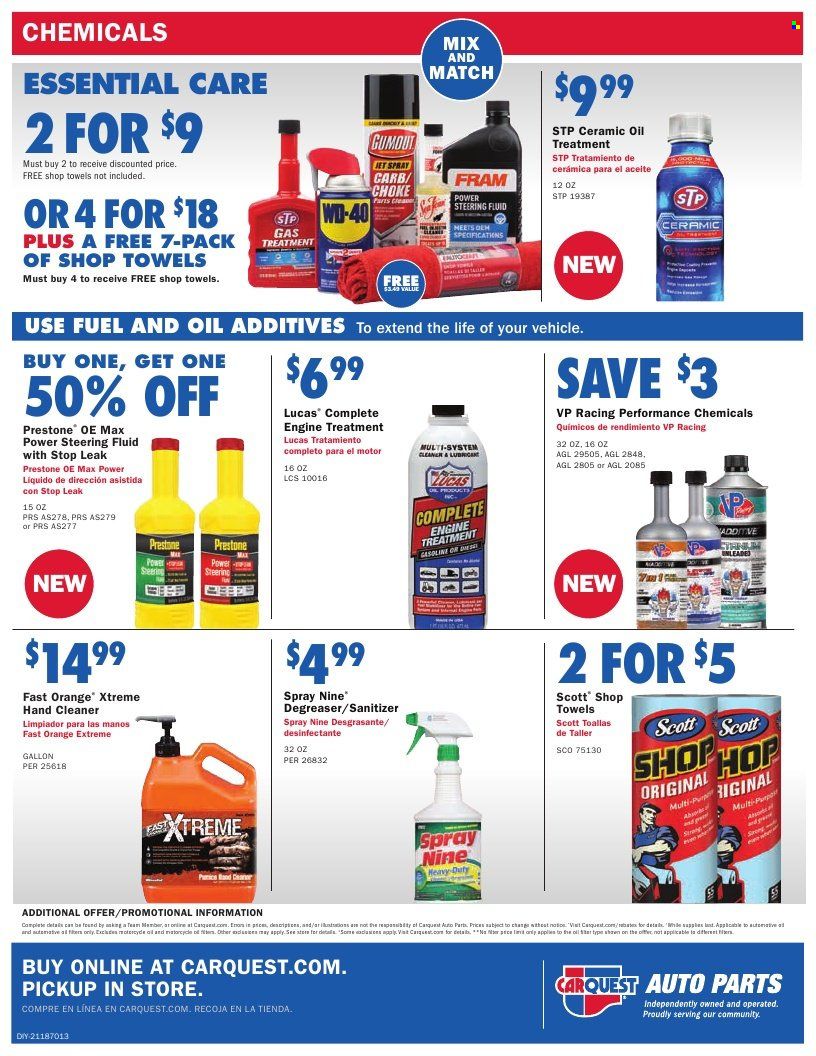Carquest Weekly Ad Flyer November 2 to November 9