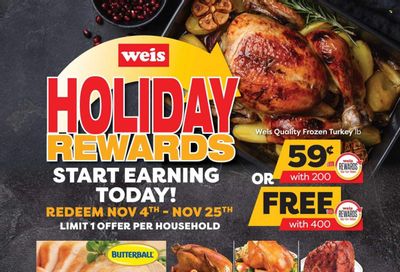 Weis (MD, NY, PA) Weekly Ad Flyer November 2 to November 9