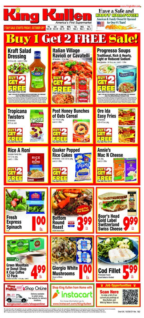King Kullen (NY) Weekly Ad Flyer November 2 to November 9
