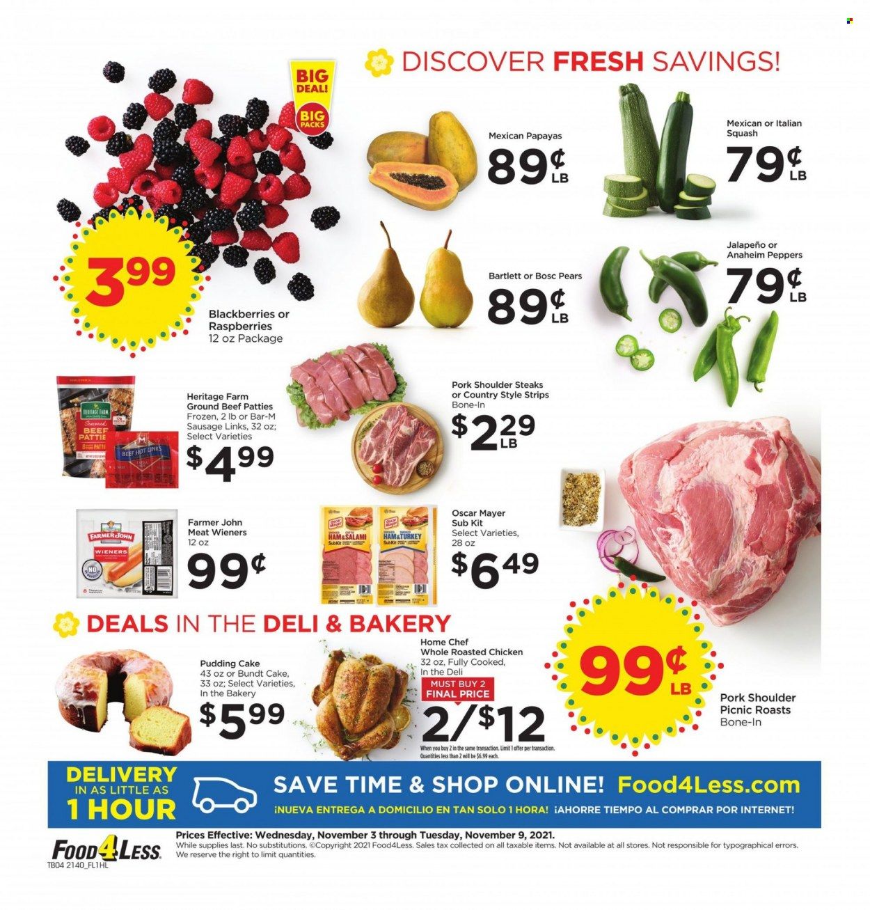 Food 4 Less (CA) Weekly Ad Flyer November 2 to November 9