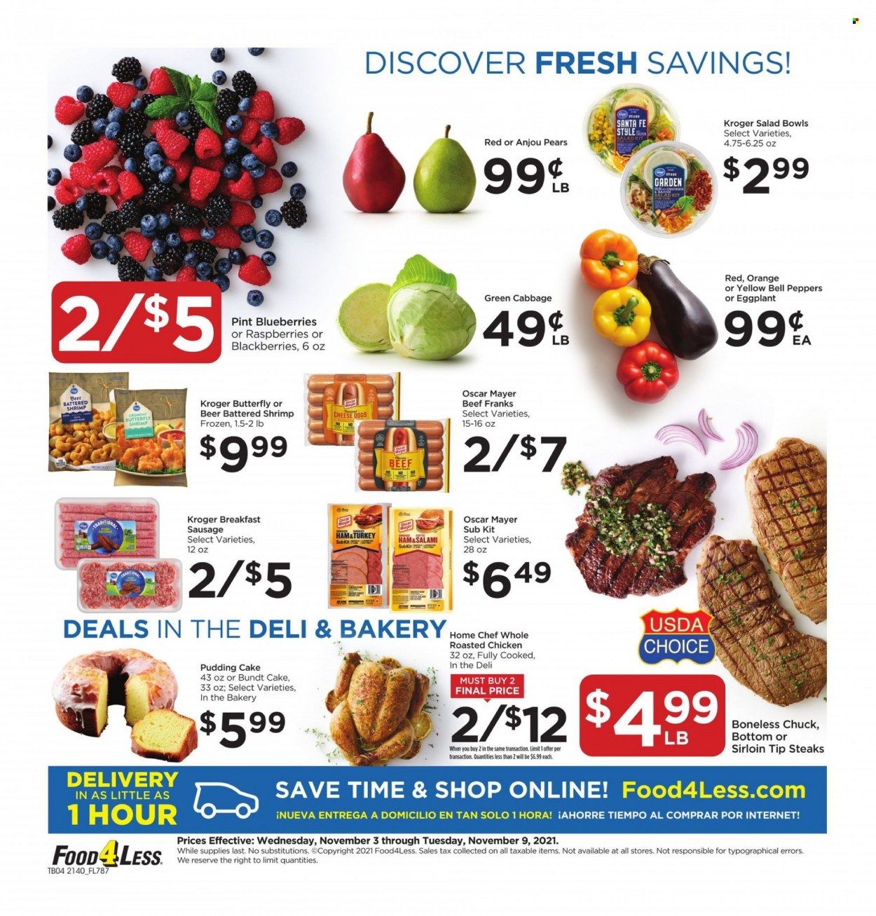 Food 4 Less (IN) Weekly Ad Flyer November 2 to November 9