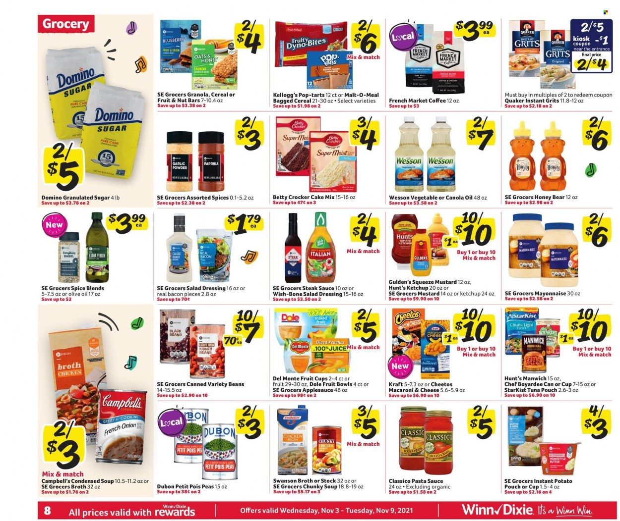Winn Dixie (AL, FL, GA, LA) Weekly Ad Flyer November 2 to November 9