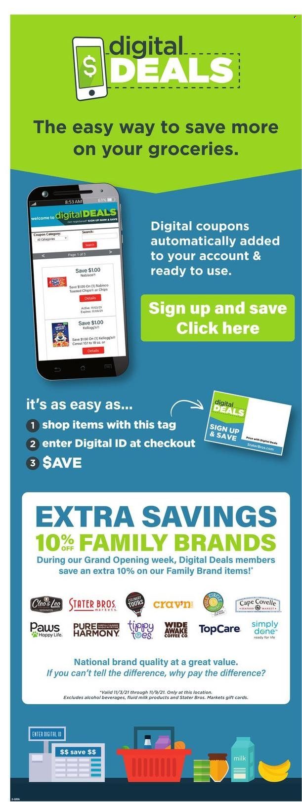 Stater Bros. (CA) Weekly Ad Flyer November 3 to November 10