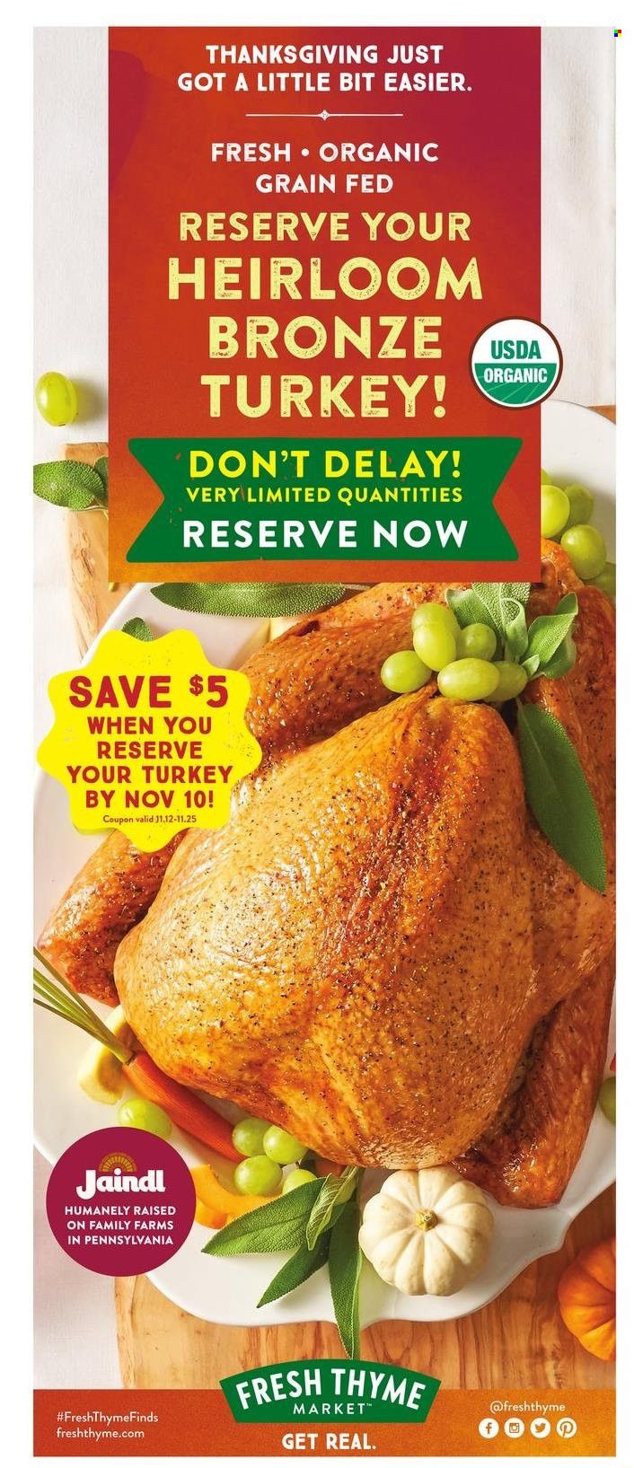 Fresh Thyme Weekly Ad Flyer November 3 to November 10