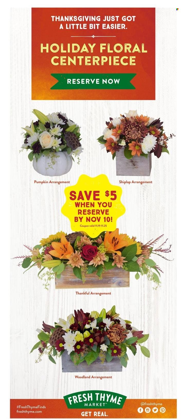 Fresh Thyme Weekly Ad Flyer November 3 to November 10