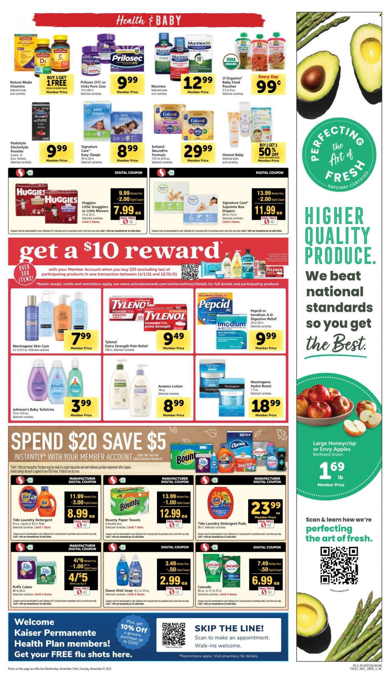 Safeway (AZ, CA, CO, HI, MD, NE, OR, VA, WA) Weekly Ad Flyer November 3 to November 10
