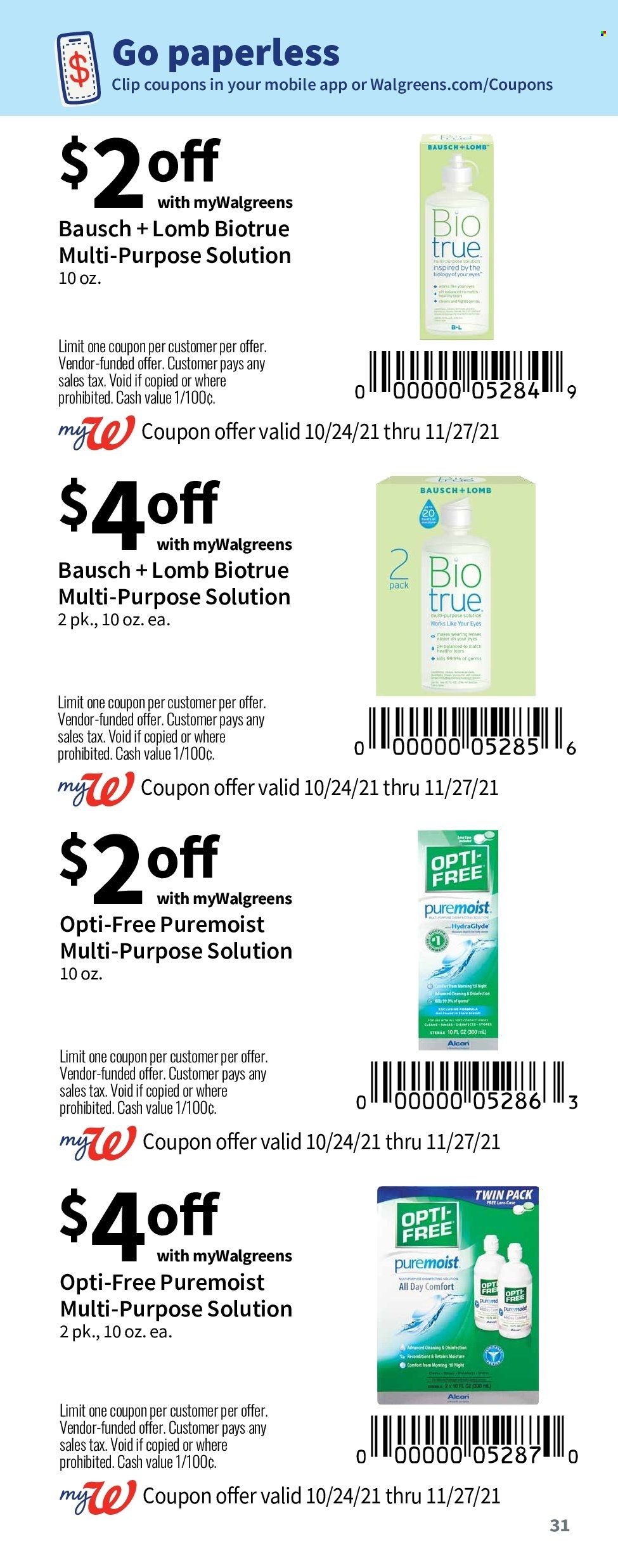 Walgreens Weekly Ad Flyer November 3 to November 10
