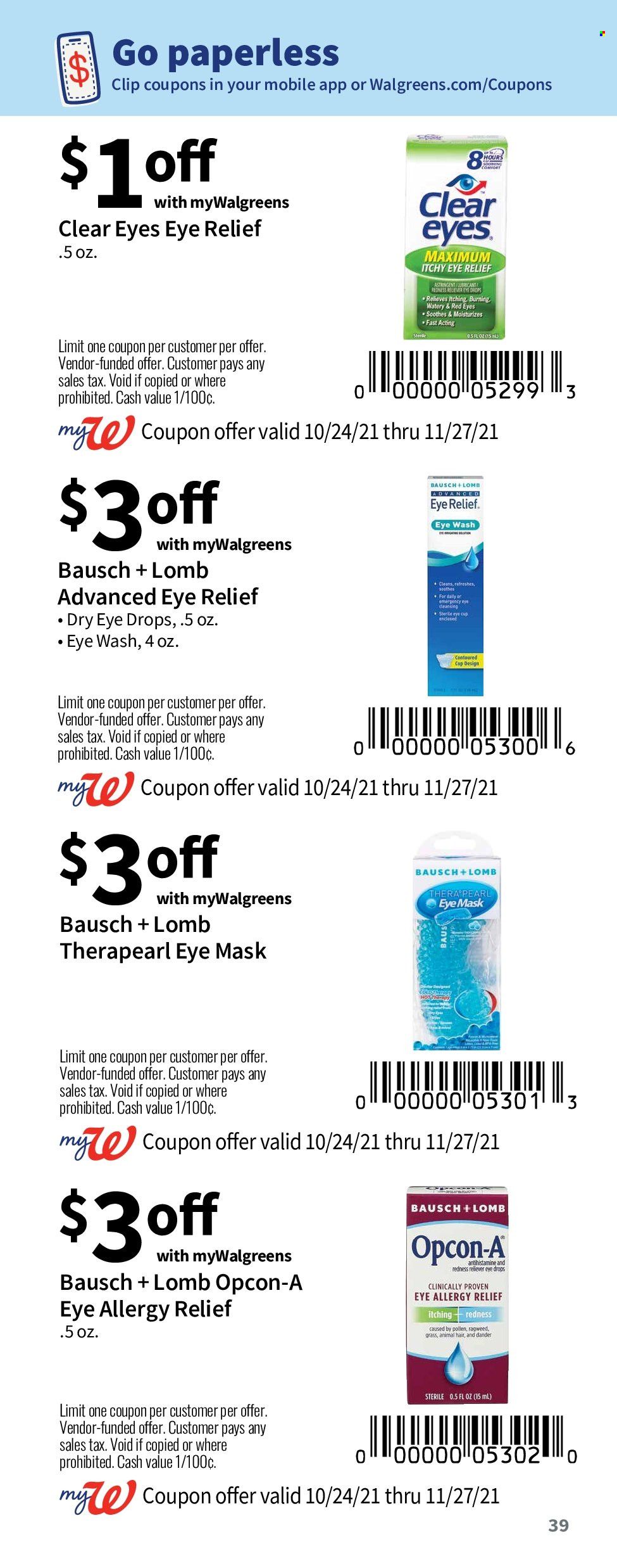 Walgreens Weekly Ad Flyer November 3 to November 10