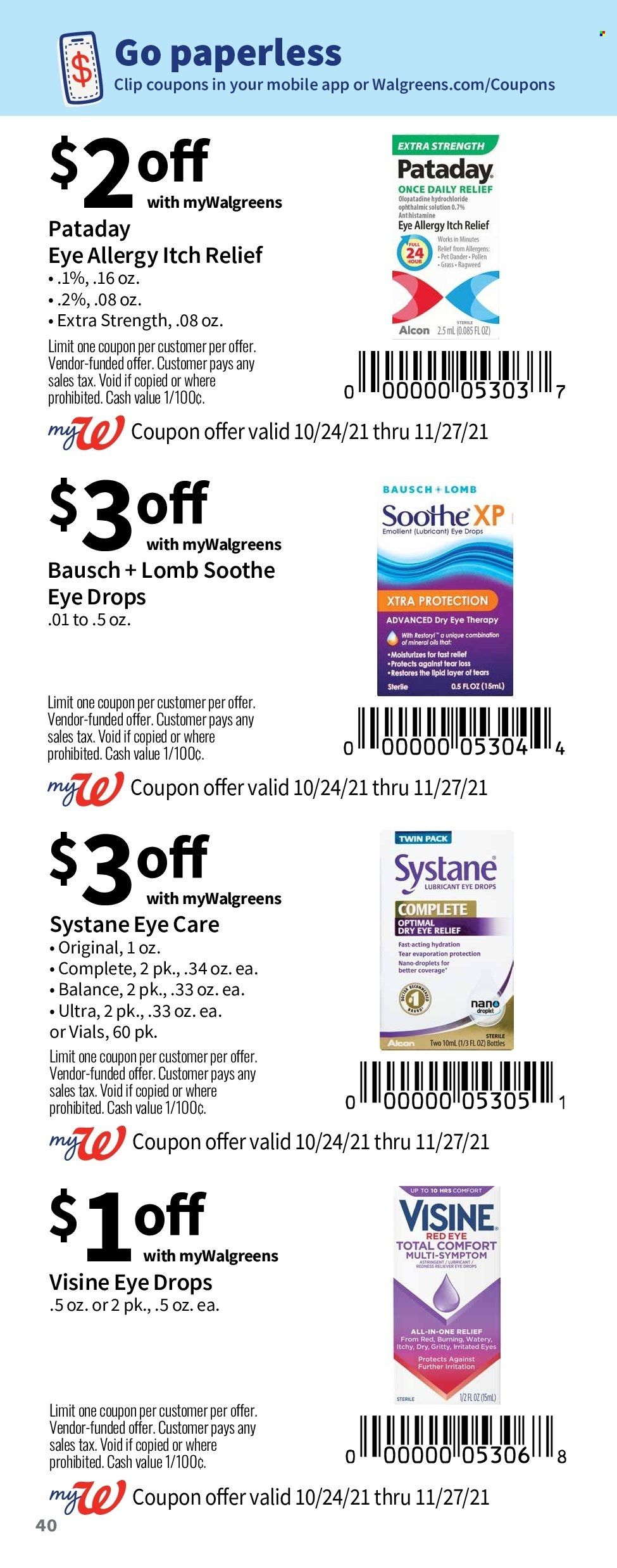 Walgreens Weekly Ad Flyer November 3 to November 10