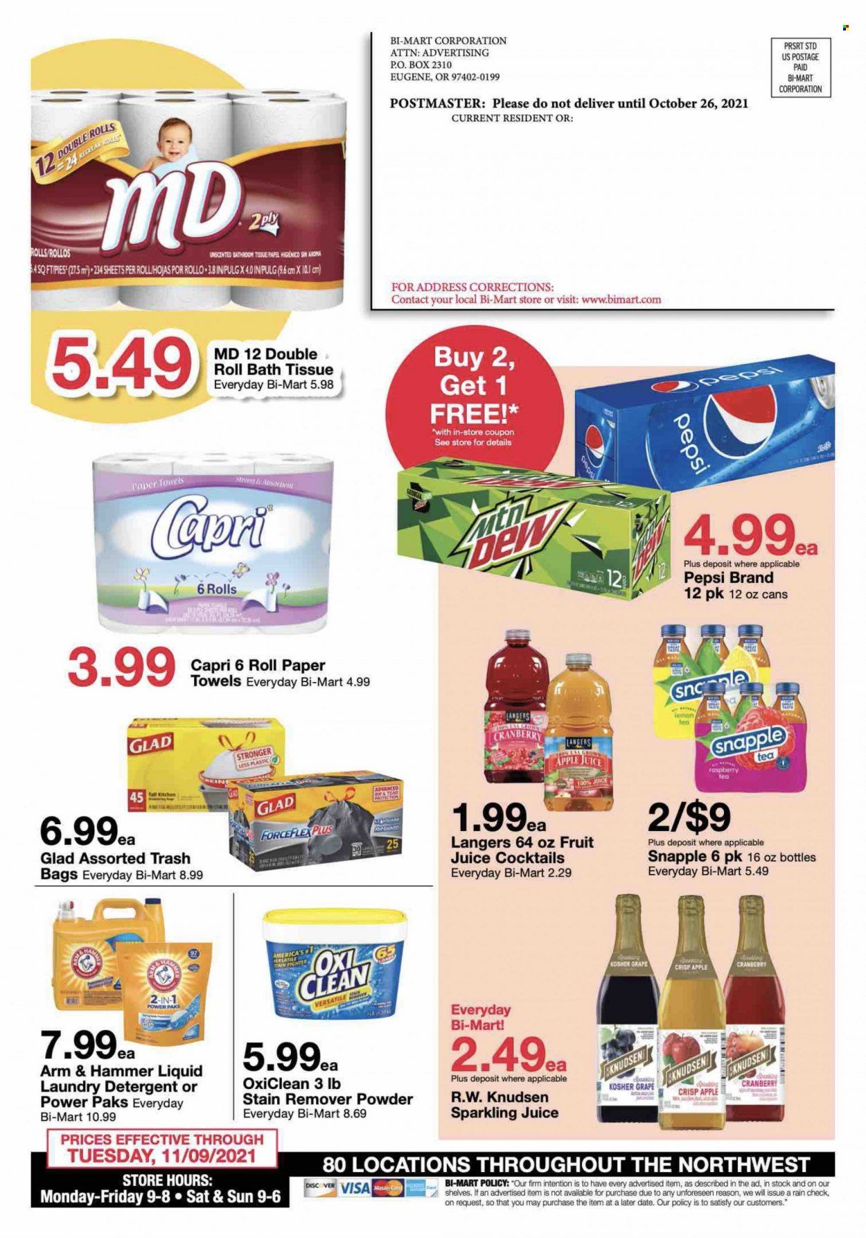 Bi-Mart (ID, OR, WA) Weekly Ad Flyer November 3 to November 10