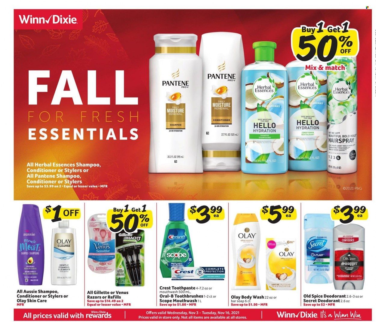 Winn Dixie (AL, FL, GA, LA) Weekly Ad Flyer November 3 to November 10