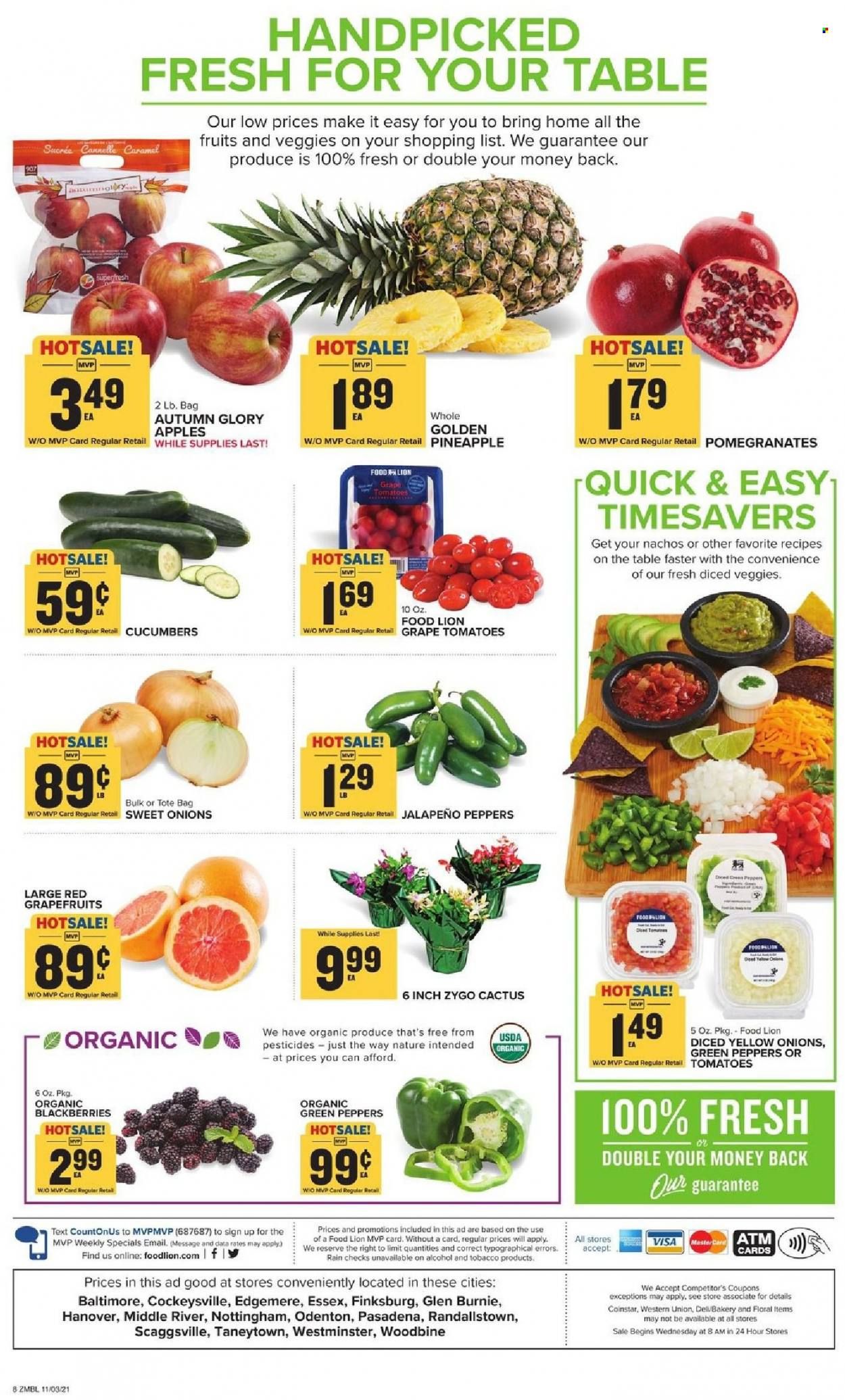 Food Lion (MD) Weekly Ad Flyer November 3 to November 10