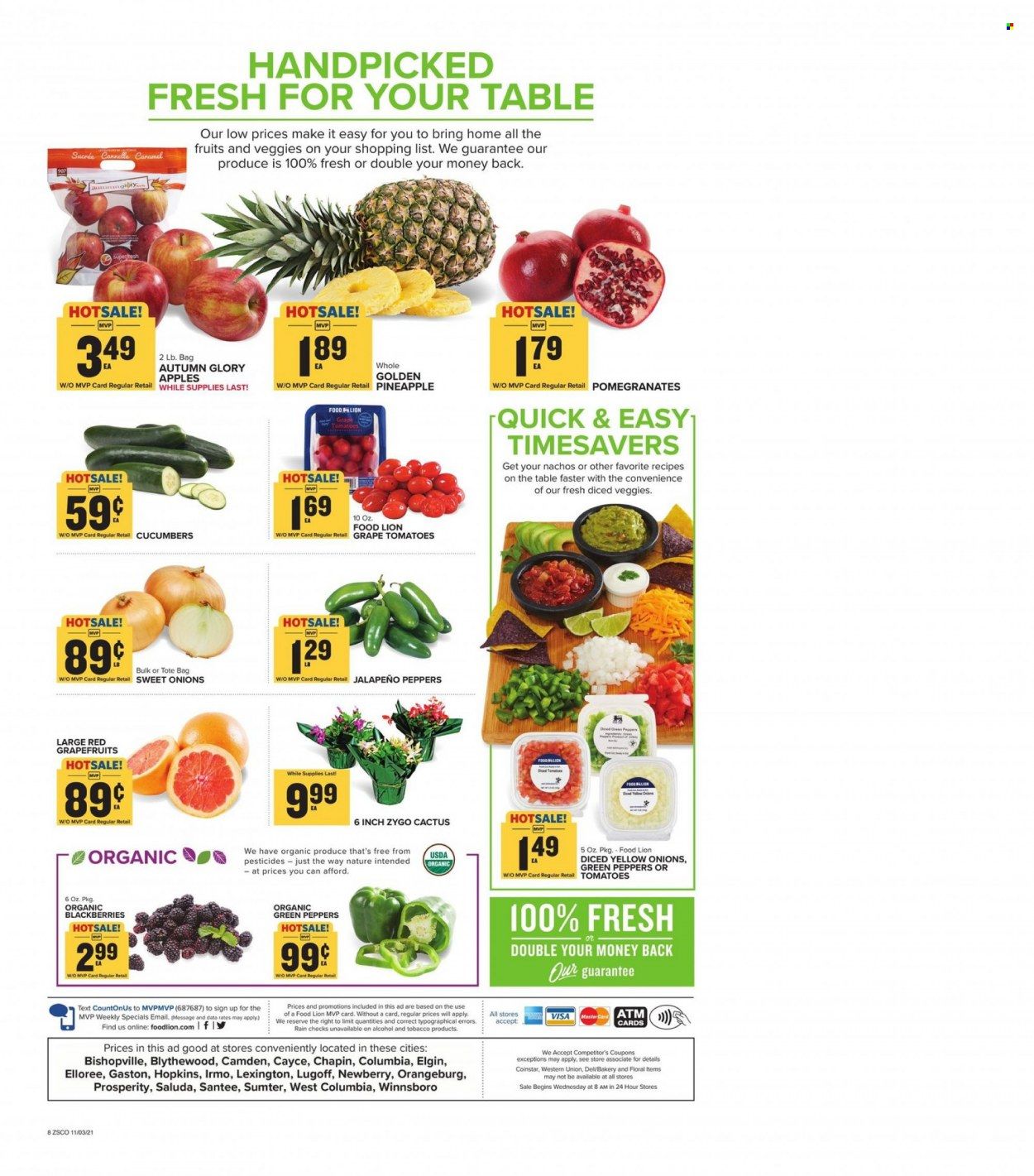 Food Lion (SC) Weekly Ad Flyer November 3 to November 10