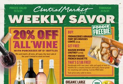 Central Market (TX) Weekly Ad Flyer November 3 to November 10