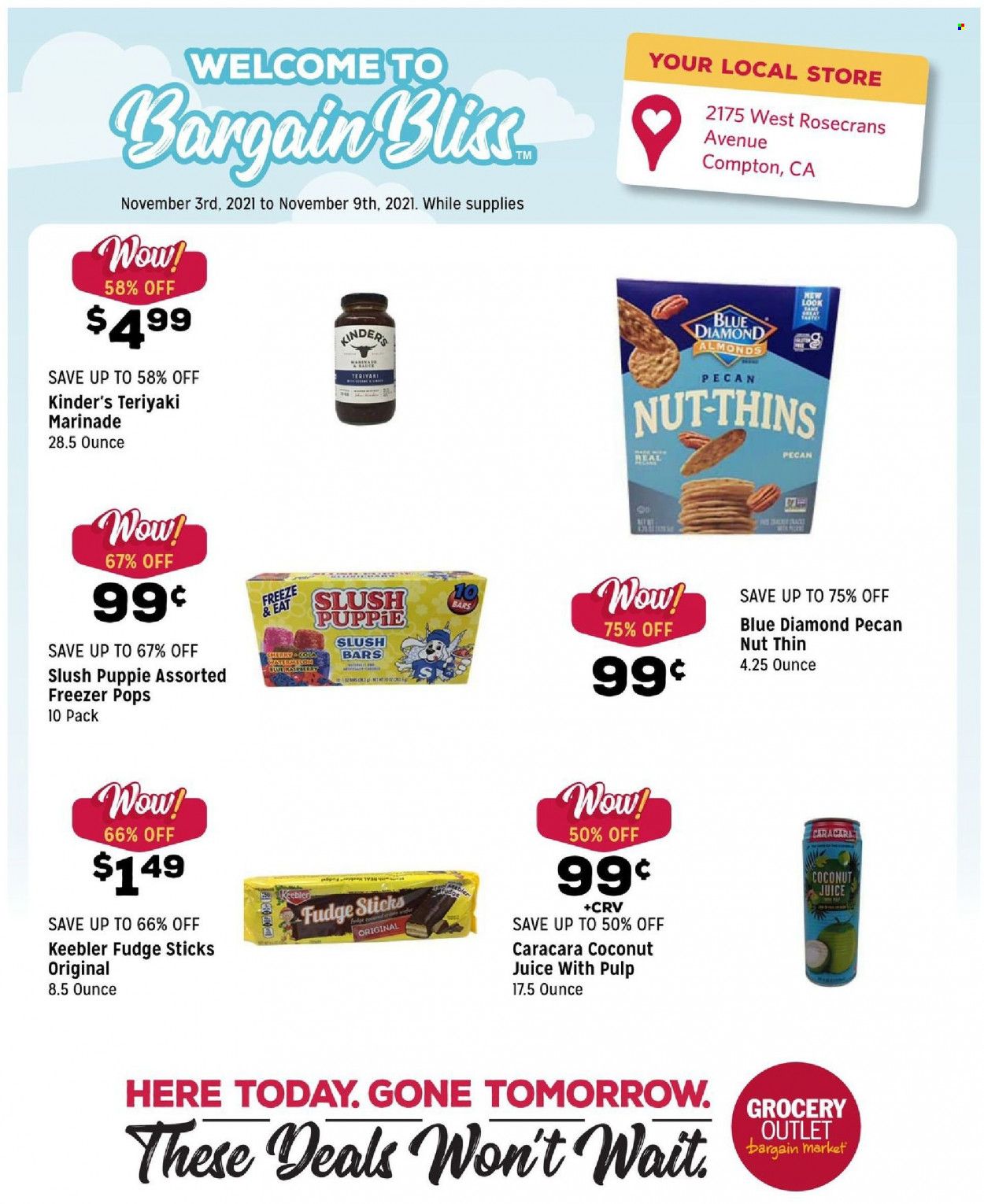 Grocery Outlet (CA, ID, OR, PA, WA) Weekly Ad Flyer November 3 to November 10