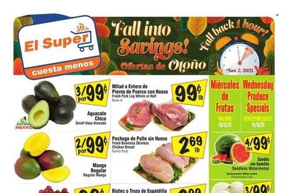 El Super (CA, NM, NV, TX) Weekly Ad Flyer November 3 to November 10
