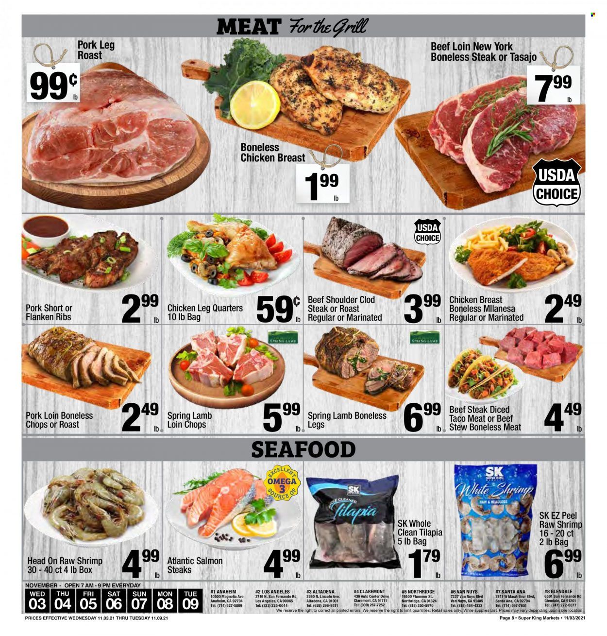 Super King Markets (CA) Weekly Ad Flyer November 3 to November 10
