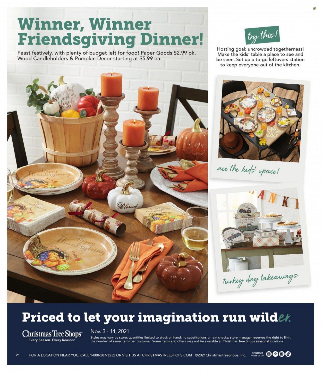 Christmas Tree Shops Weekly Ad Flyer November 3 to November 10