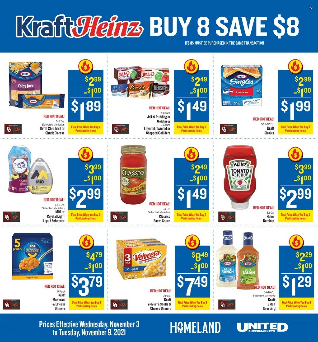 Homeland (OK, TX) Weekly Ad Flyer November 3 to November 10