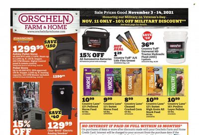 Orscheln Farm and Home (IA, IN, KS, MO, NE, OK) Weekly Ad Flyer November 4 to November 11