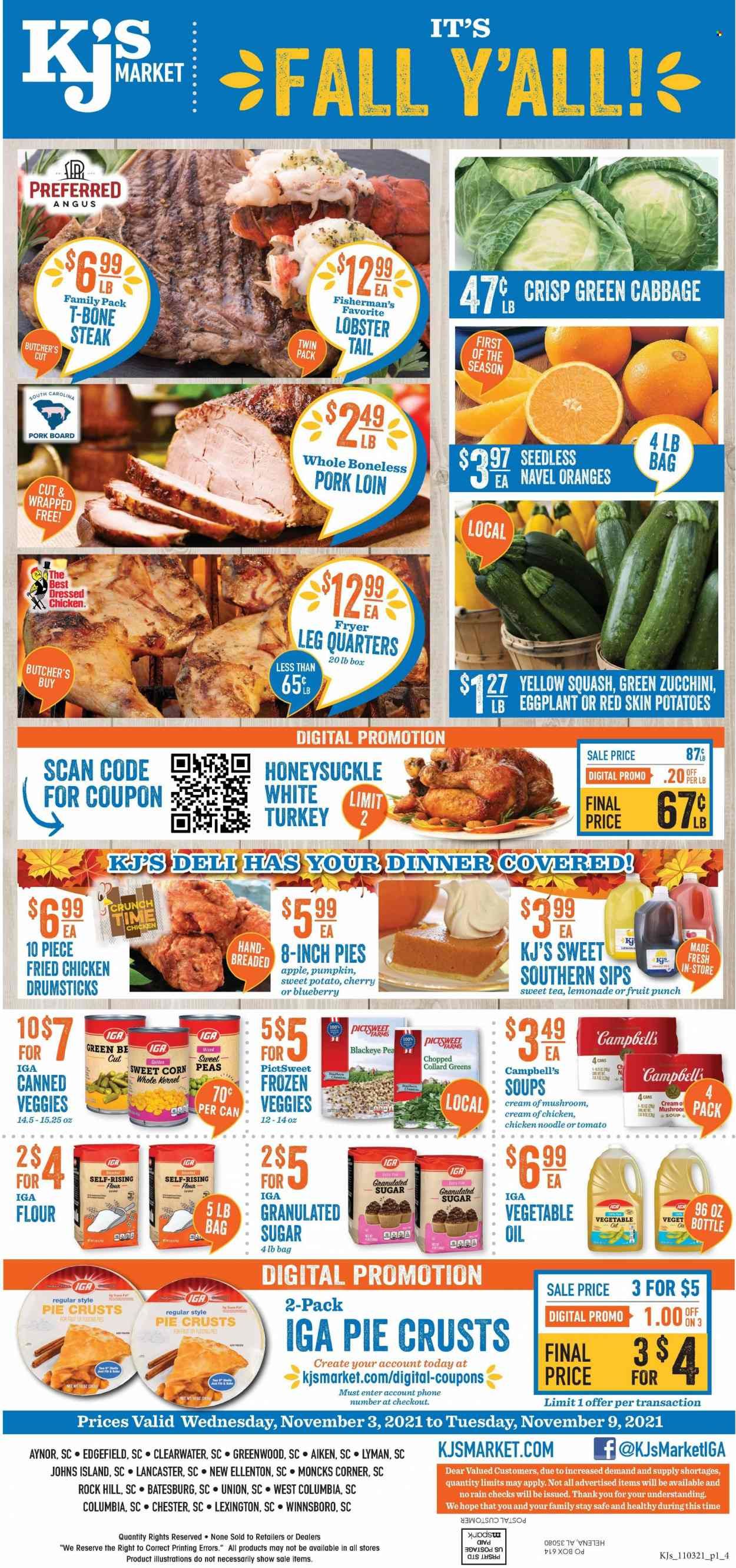 KJ´s Market (GA, SC) Weekly Ad Flyer November 4 to November 11
