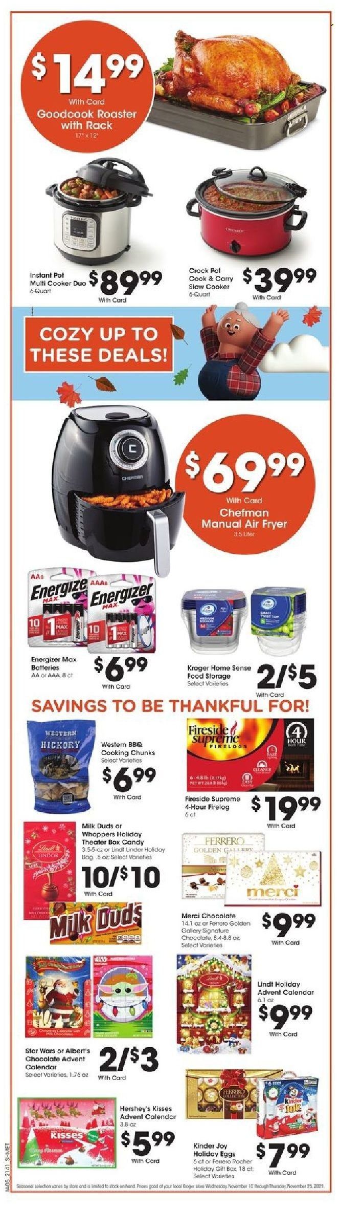 Kroger (GA, IL, LA, MI, OK, SC, TN, TX, VA) Weekly Ad Flyer November 13 to November 20