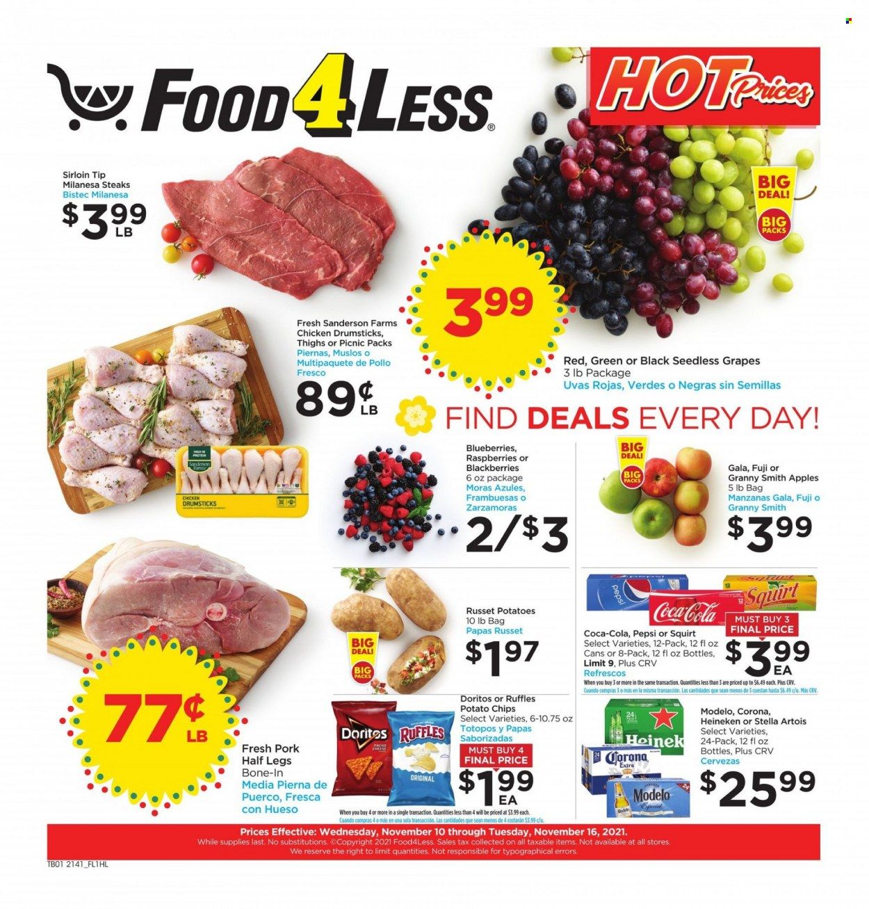 Food 4 Less (CA) Weekly Ad Flyer November 13 to November 20