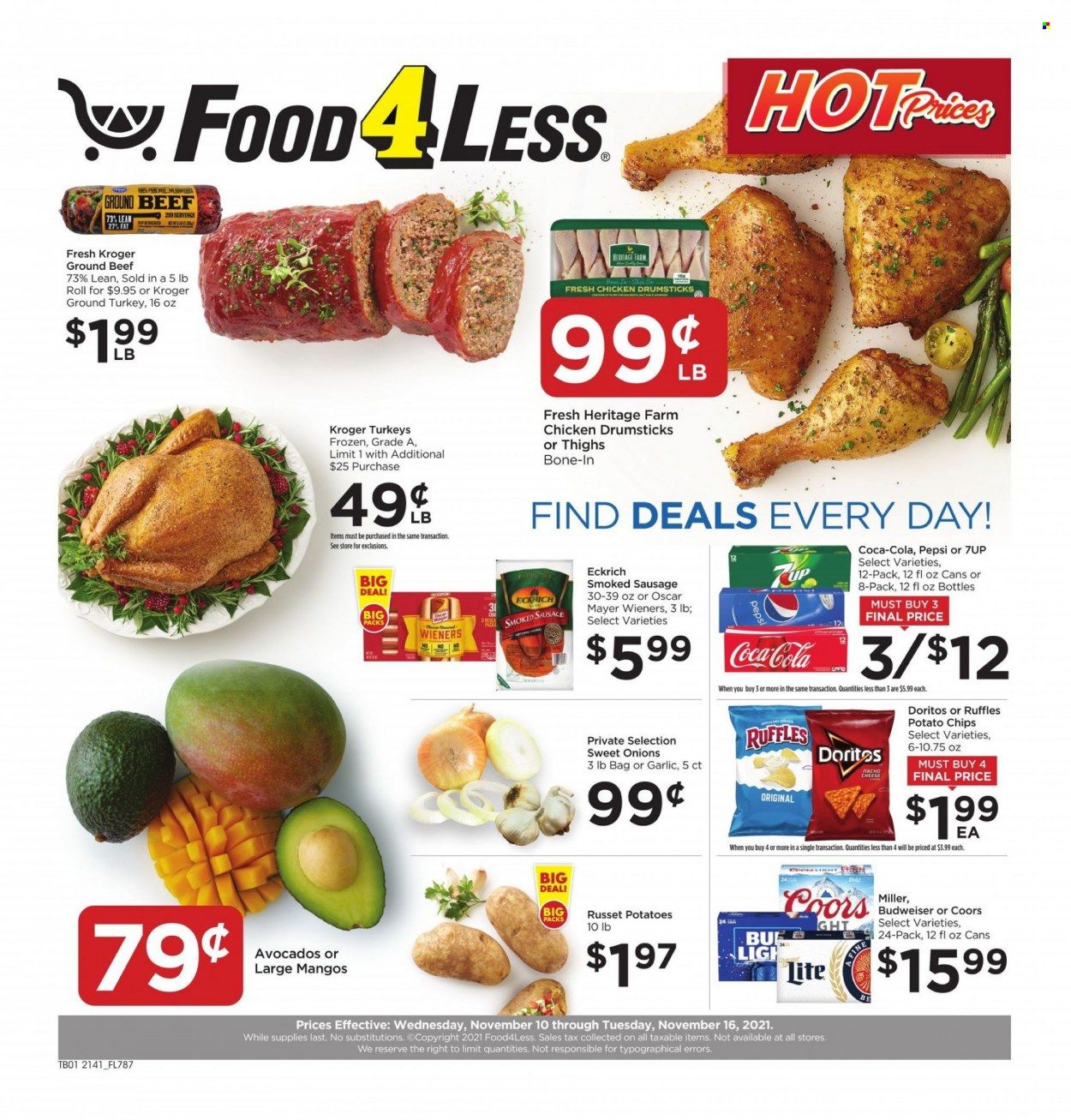 Food 4 Less (IN) Weekly Ad Flyer November 13 to November 20