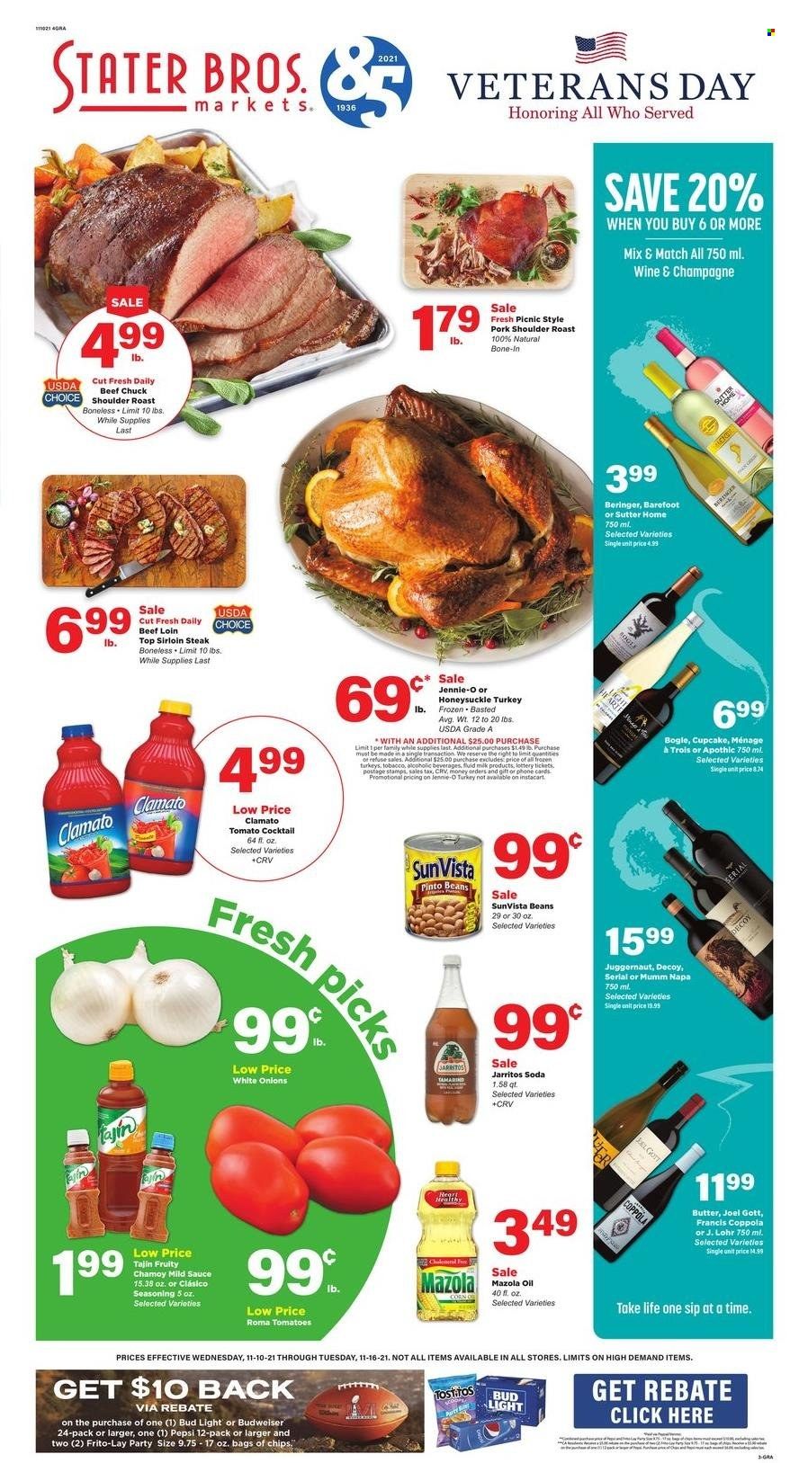 Stater Bros. (CA) Weekly Ad Flyer November 13 to November 20