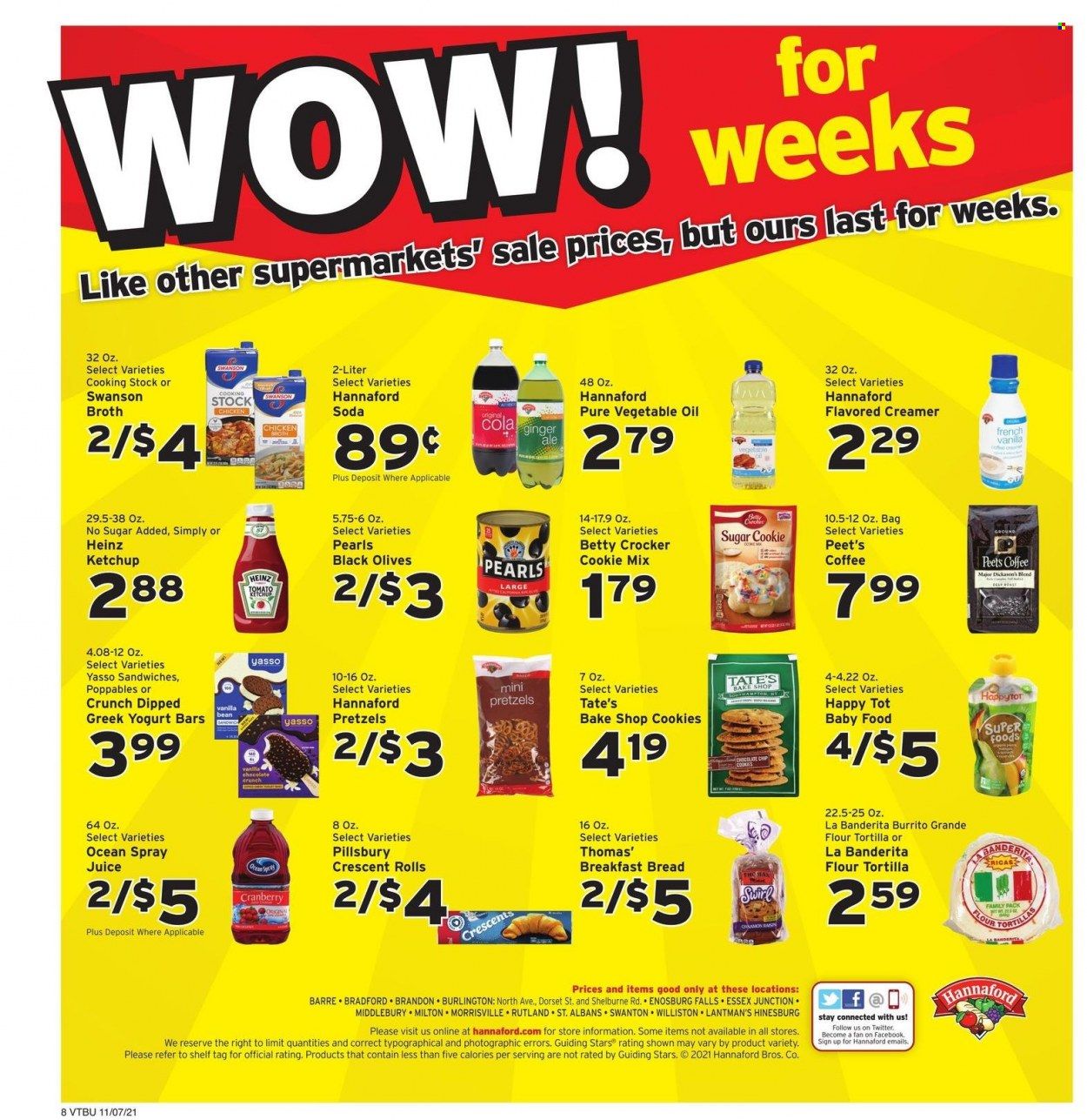 Hannaford (VT) Weekly Ad Flyer November 13 to November 20