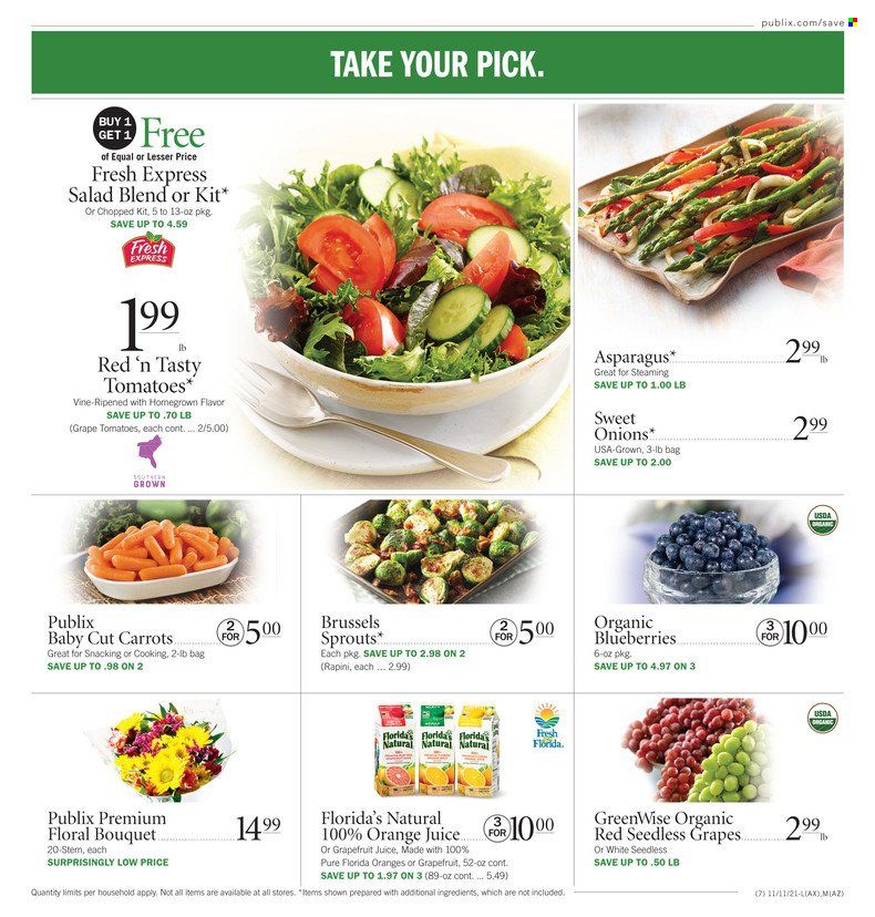 Publix (AL, FL, GA, NC, SC, TN) Weekly Ad Flyer November 13 to November 20