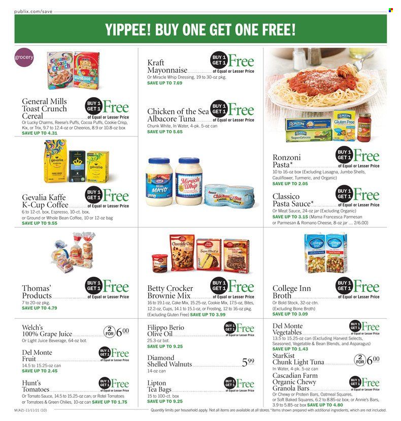 Publix (AL, FL, GA, NC, SC, TN) Weekly Ad Flyer November 13 to November 20