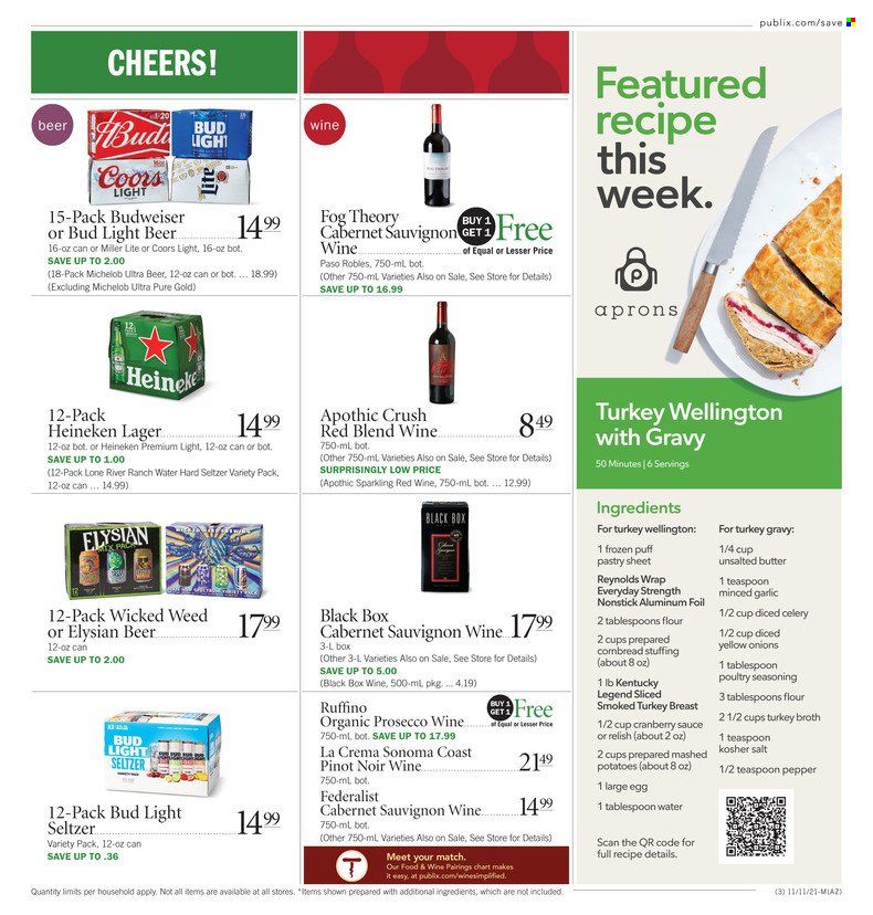 Publix (AL, FL, GA, NC, SC, TN) Weekly Ad Flyer November 13 to November 20