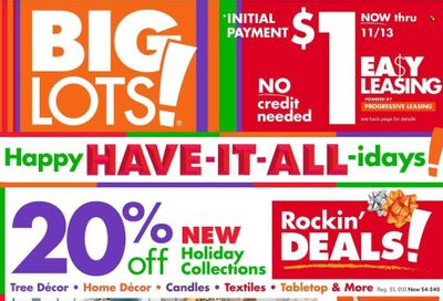 Big Lots Weekly Ad Flyer November 13 to November 20