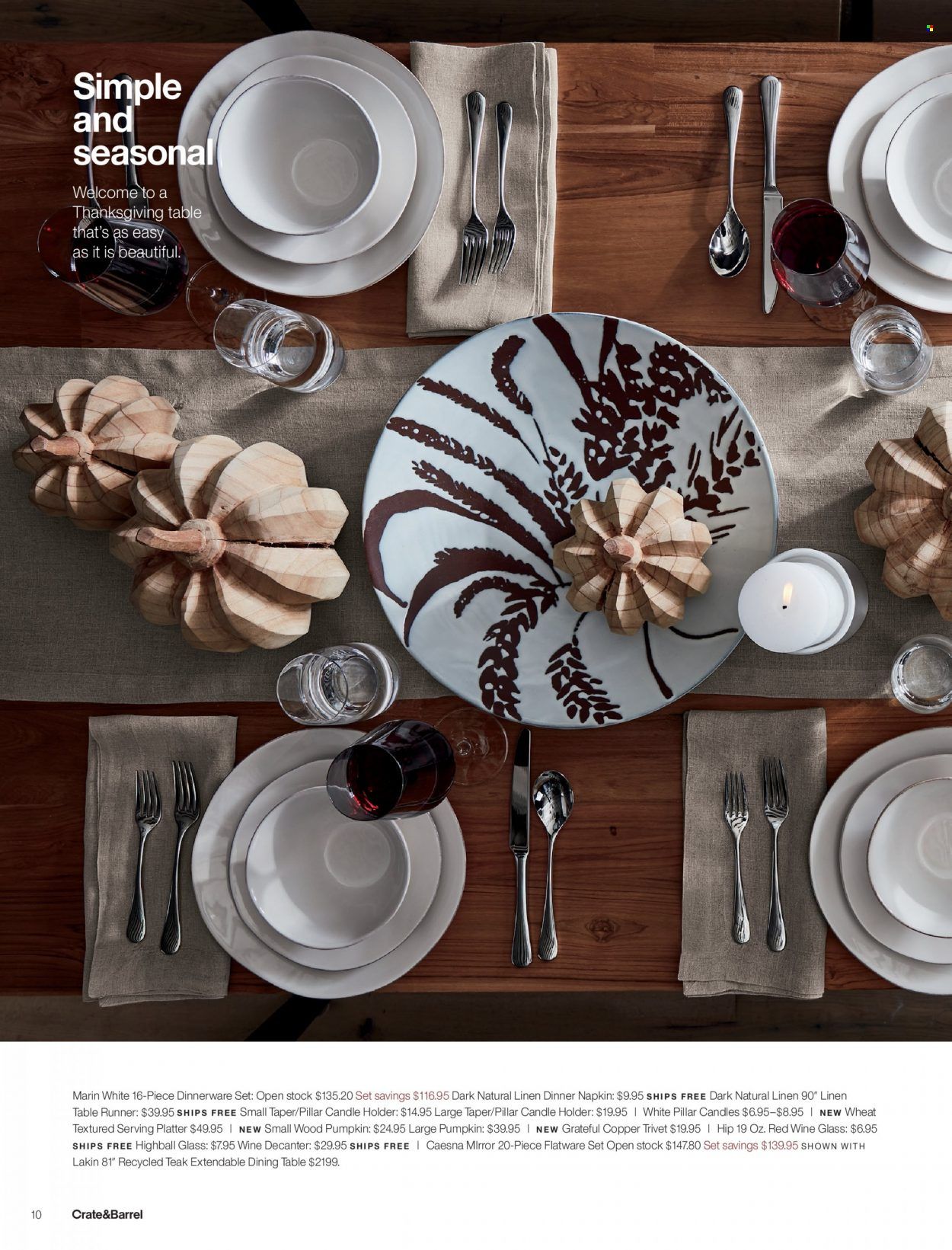Crate & Barrel Weekly Ad Flyer November 13 to November 20