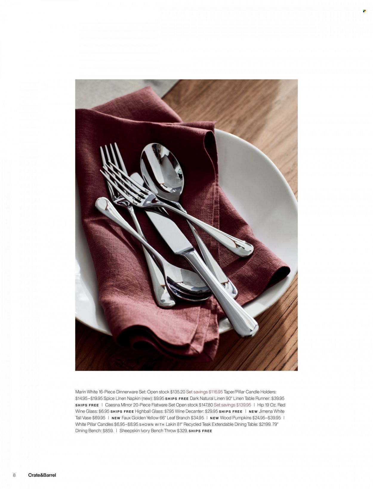 Crate & Barrel Weekly Ad Flyer November 13 to November 20