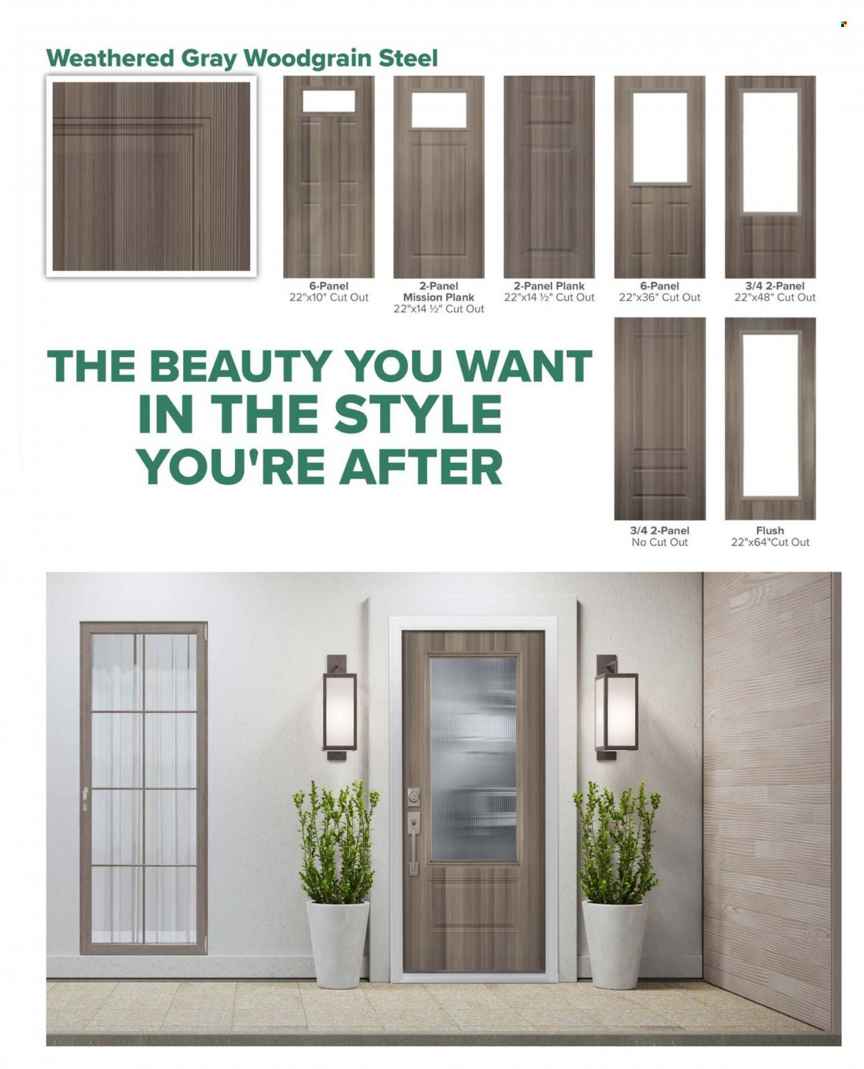 Menards MASTERCRAFT 2022 EXTERIOR DOOR TRENDS Weekly Ad Flyer Specials November 1 to September 30, 2022