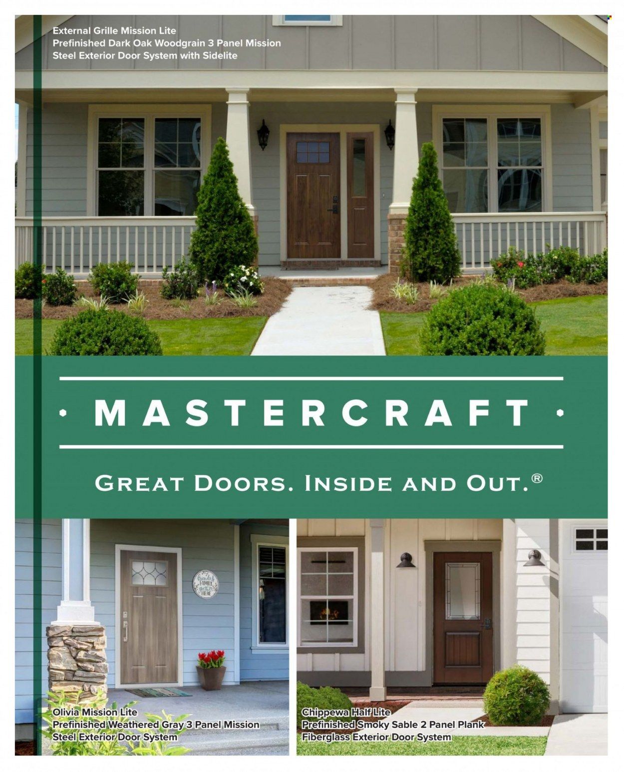 Menards MASTERCRAFT 2022 EXTERIOR DOOR TRENDS Weekly Ad Flyer Specials November 1 to September 30, 2022