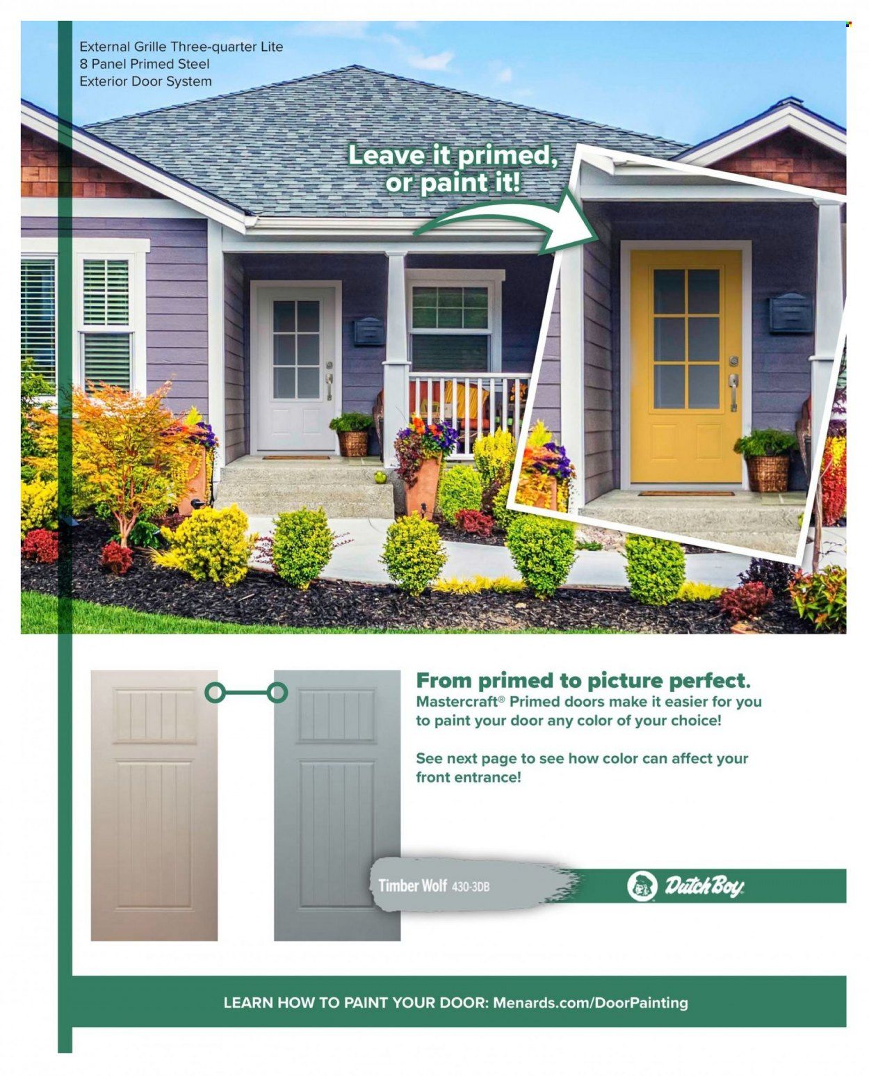 Menards MASTERCRAFT 2022 EXTERIOR DOOR TRENDS Weekly Ad Flyer Specials November 1 to September 30, 2022