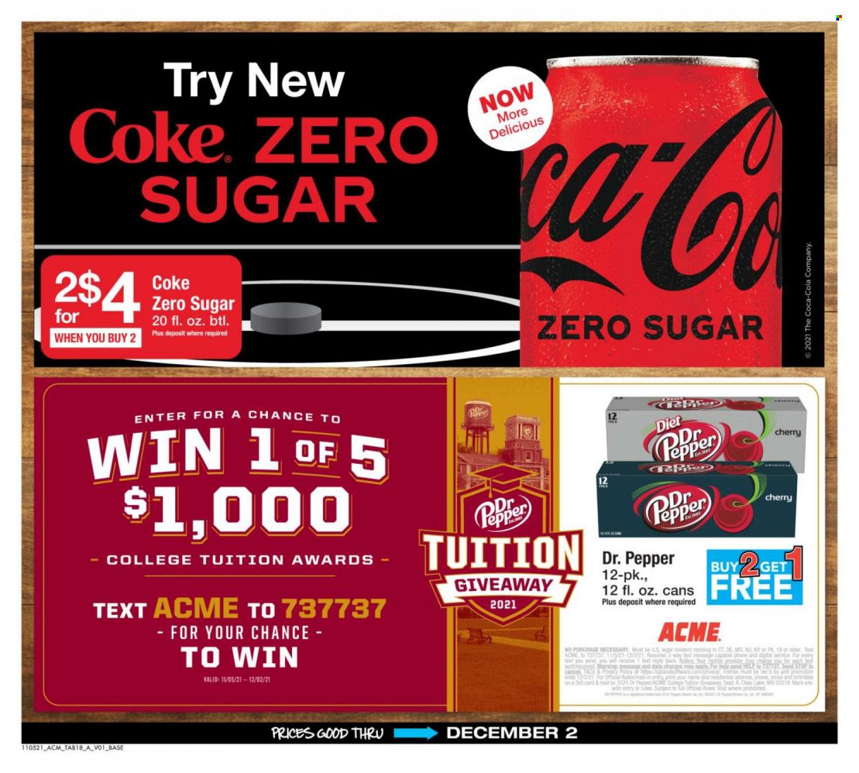 ACME (DE, NJ, NY, PA) Weekly Ad Flyer November 14 to November 21