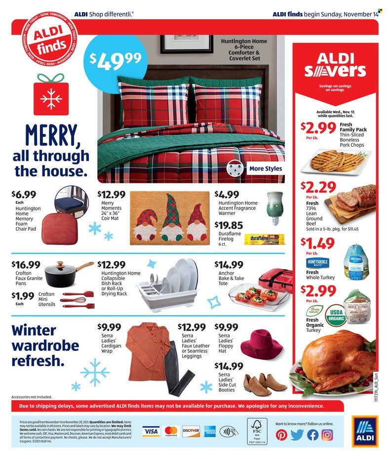 ALDI (KY, MI, MN, NJ, NY, OH, PA, VT, WV) Weekly Ad Flyer November 14 to November 21