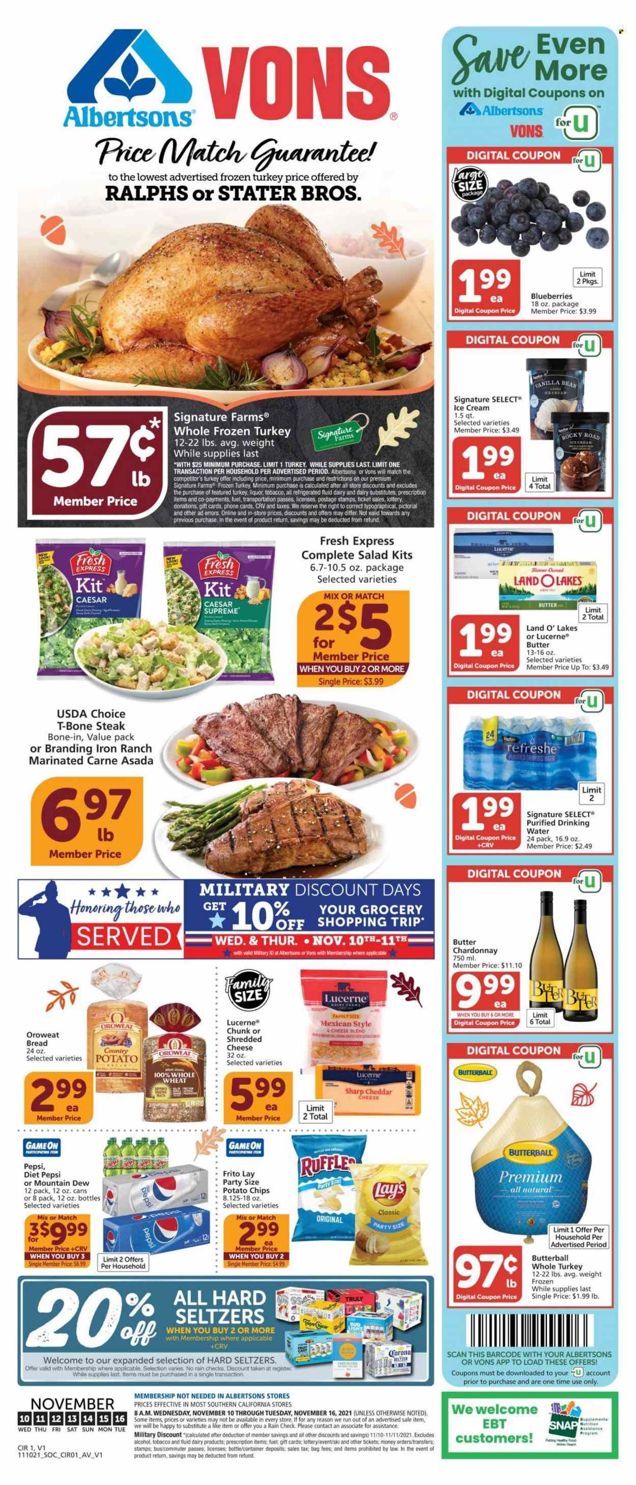 Albertsons (CA, ID, LA, MT, OR, TX, WA) Weekly Ad Flyer November 14 to November 21