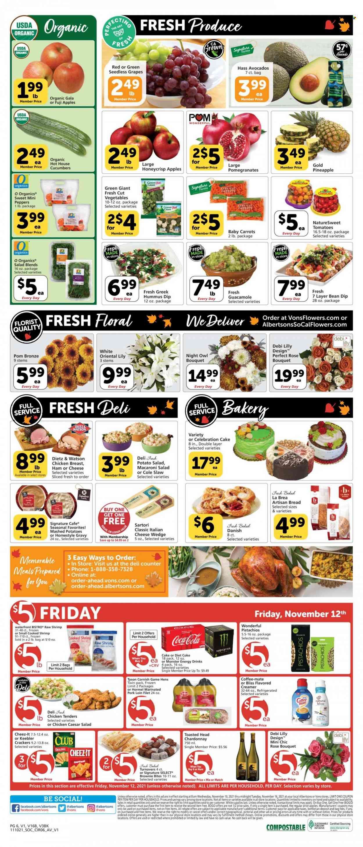 Albertsons (CA, ID, LA, MT, OR, TX, WA) Weekly Ad Flyer November 14 to November 21