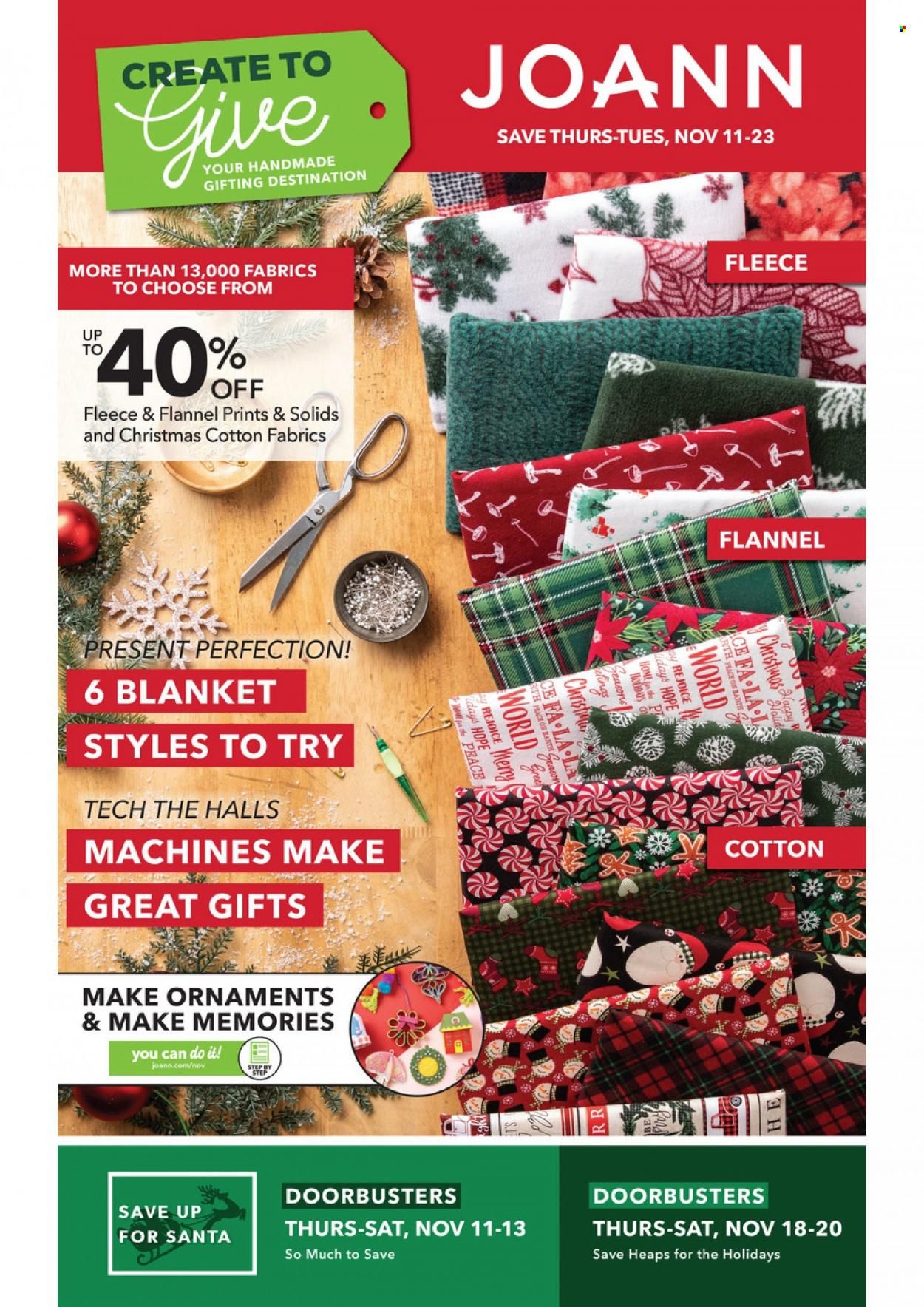 JOANN Weekly Ad Flyer November 14 to November 21