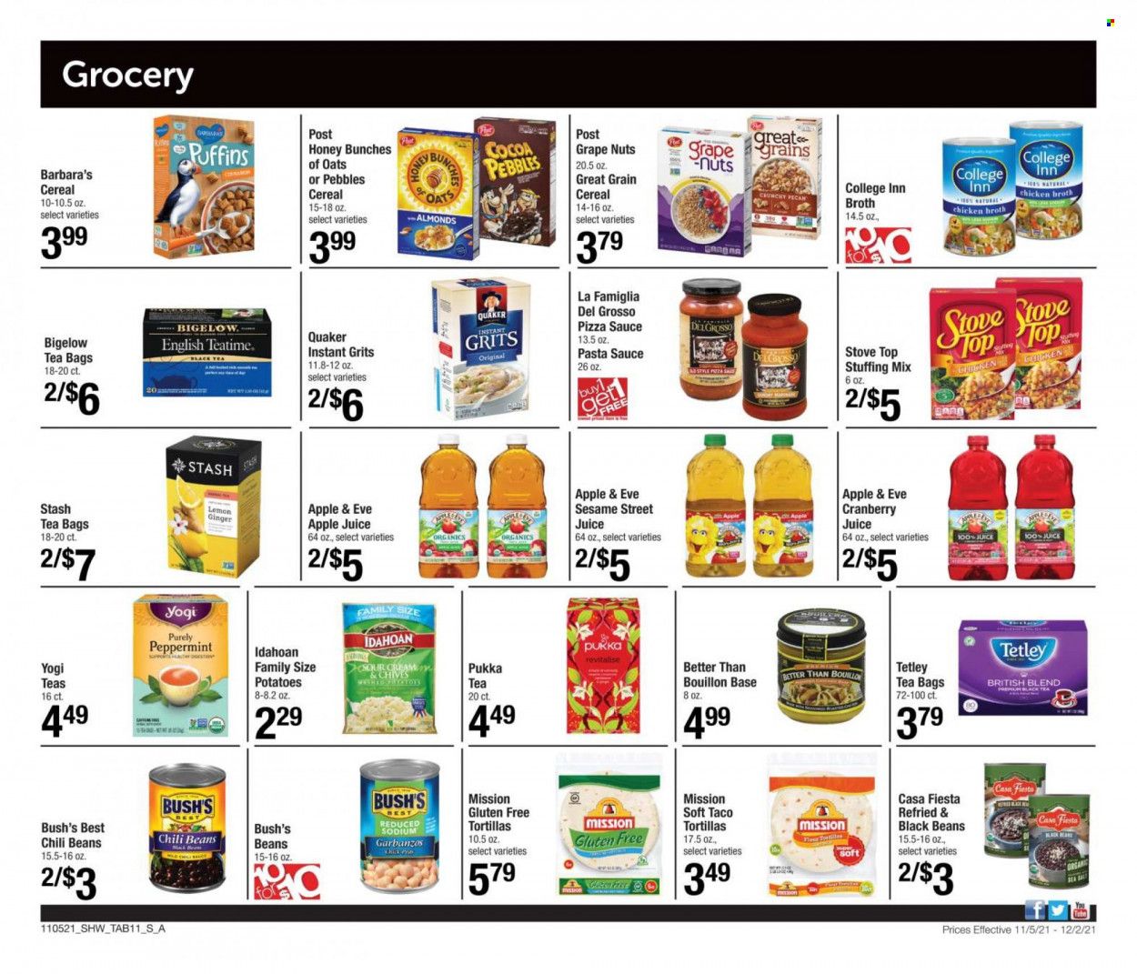Shaw’s (MA, ME, NH, RI, VT) Weekly Ad Flyer November 14 to November 21