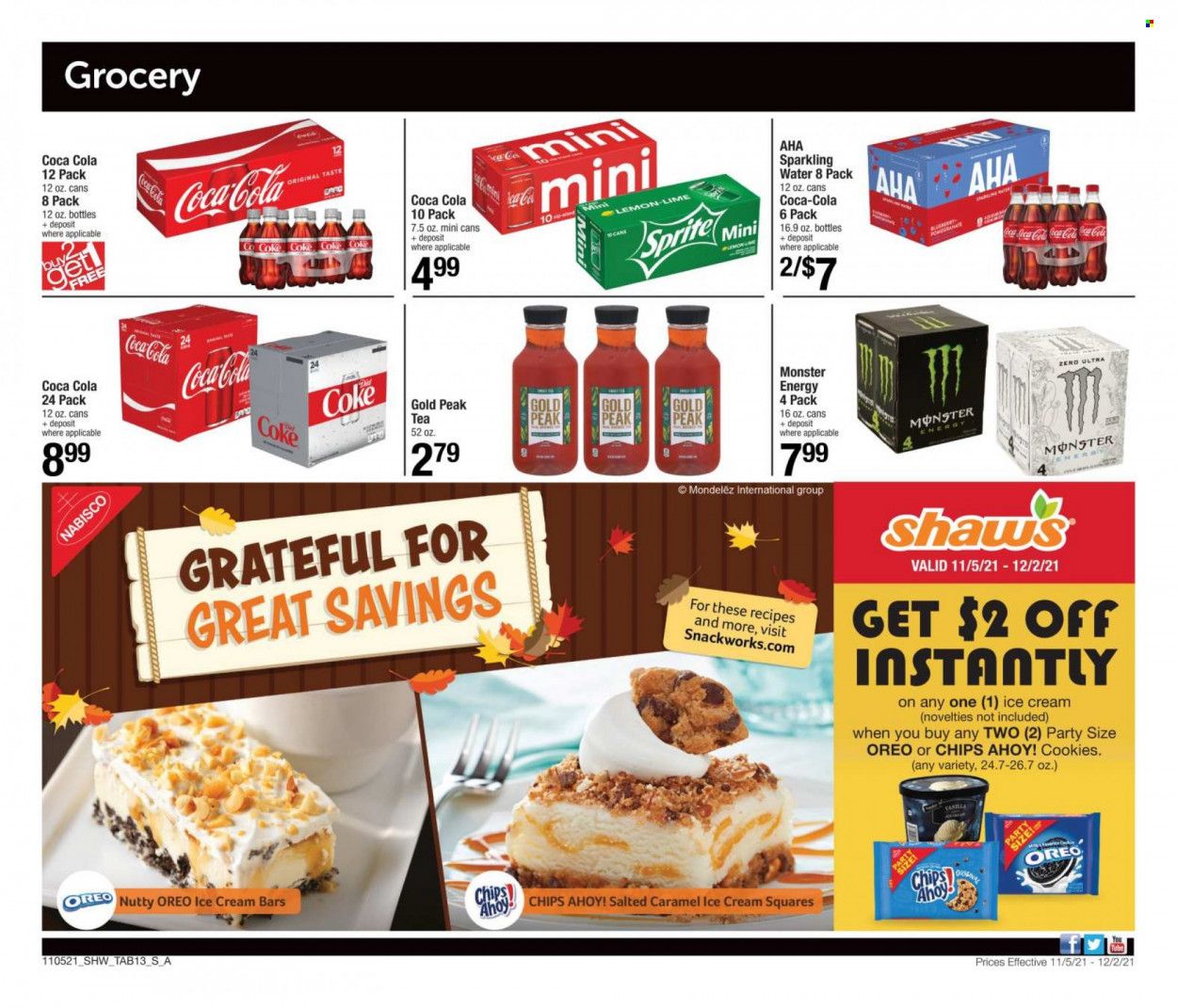 Shaw’s (MA, ME, NH, RI, VT) Weekly Ad Flyer November 14 to November 21