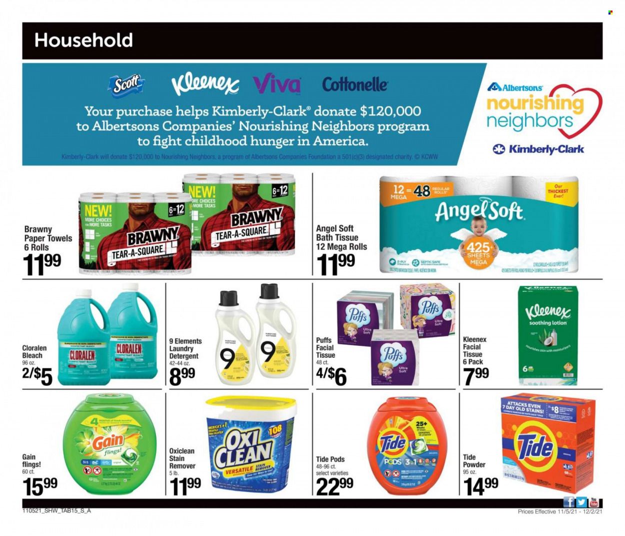 Shaw’s (MA, ME, NH, RI, VT) Weekly Ad Flyer November 14 to November 21