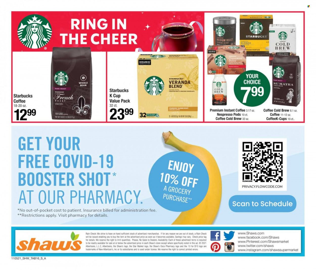 Shaw’s (MA, ME, NH, RI, VT) Weekly Ad Flyer November 14 to November 21